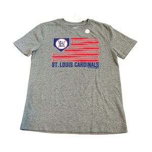 Genuine Merchandise Boy’s Gray St. Louis Cardinals MLB T-Shirt Large NWT